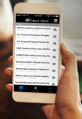OPIS Intraday News Alerts mobile app