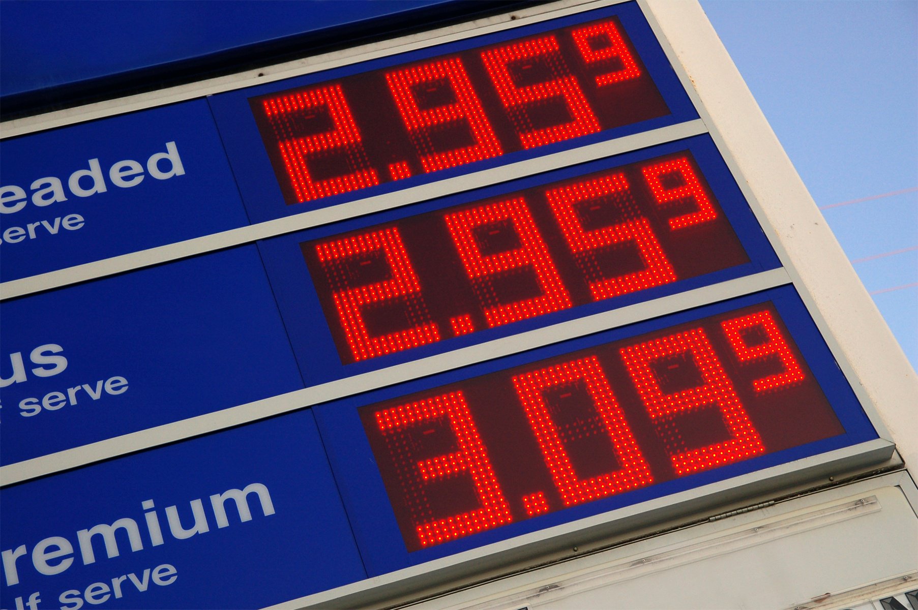 gas sign